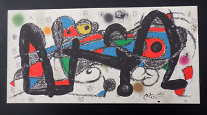 Joan Miro, ESCULTOR PORTUGAL 1974 Plate Signed Lithograph