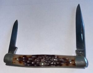 New ListingVintage Ka-Bar No #s Folding Knife - 2 Blade - 2 3/4
