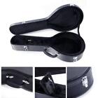A-Style Microgroove Pattern Mandolin High-Class Leather Case Black