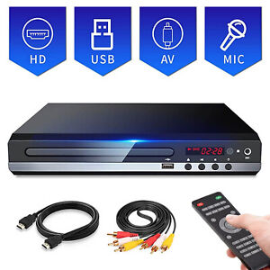 Multimedia DVD Player 1080P All Region Free CD Disc Players HD+RCA output E8P6