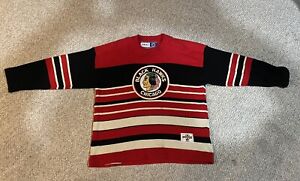 Chicago Blackhawks Vintage Jersey - Sweater - XXL - Barber Pole