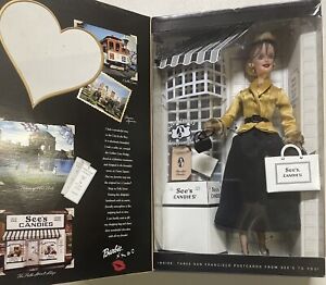 Vintage BARBIE DOLL “I LEFT MY HEART IN SAN FRANCISCO” SEE’S CANDIES 2001