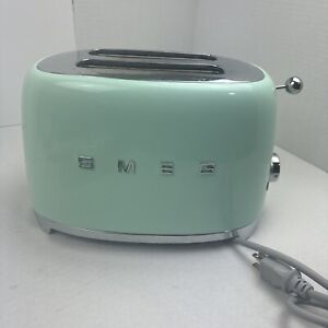 Smeg TSF01PGUS 50's Retro Style Aesthetic 2 Slice Toaster Pastel Green