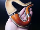 Antique Gourd Calabash Pipe By William Harrison 1910 with Case