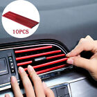 Car Interior Air Conditioner Outlet Decoration Stripes Cover Accessories 10 PCS (For: 2017 Jaguar XF)