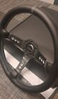 SPARCO Black Leather Steering Wheel 350mm Universal Fast Delivery