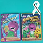 Lot Of 2 Barney DVDs Halloween Party & Can You Sing That Song