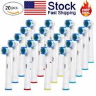 20Pcs Toothbrush Heads Replacement Brush Deep Clean Compatible with Braun Oral-B