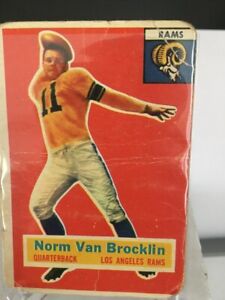 NORM VAN BROCKLIN 1956 TOPPS #6 LA RAMS