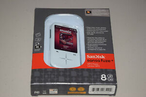 SanDisk Sansa Fuze+ White 8GB Digital Media MP3 WMA Player SDMX20R-008GW-C57 New