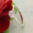 3Ct Round Lab Created Diamond Solitaire Engagement Ring 14K White Gold Plated