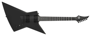 S by Solar EB4.6C Explorer Carbon Black Electric Guitar