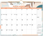 Calendar 2024 - Wall Calendar Runs from Jan 2024 to Dec 2024, 12 Monthly Wall Ca