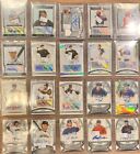 (20) BOWMAN STERLING AUTO LOT PROSPECT ROOKIE RC CHROME REFRACTOR /199 PATCH