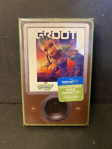 Rare Guardians Of The Galaxy Gold Groot Vol.3 Cassette Tape Walmart Exclusive 
