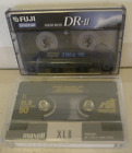 Lot of 2 Audio Recording Cassettes - Fuji DR-II 90 AND Maxell XLII 90 - Used
