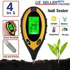 4 in 1 PH Soil Tester Water Moisture Light Test Meter for Garden Plant Seeding