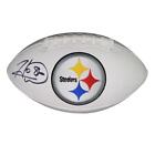 Hines Ward Signed Pittsburgh Steelers Official NFL Team Logo Football (JSA)