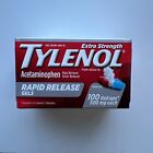 Tylenol Extra Strength Acetaminophen Rapid Release Gels, 100 Ct exp 08/25
