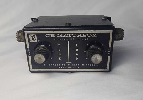 Vintage EF Johnson 250-49 CB Matchbox Ham Radio CB Antenna Tuner Load XMTR