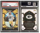 AARON RODGERS 2022 Panini Select Prizm Concourse GOLD 08/10 PSA 9 Mint JERSEY #8