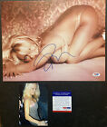 Pam Anderson Pamela Signed Sexy 11x14 Photo PSA COA Pic Signing Bay watch Auto