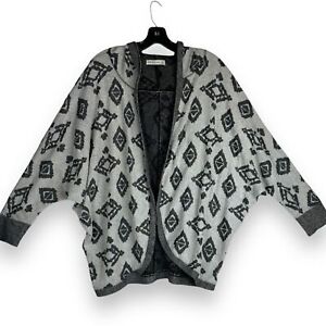 Abercrombie & Fitch hoodie cardigan USA y2k gray medium large sweater vintage