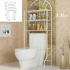 3-Tier Over The Toilet Storage Rack Shelves Bathroom Organizer Stand Space Saver