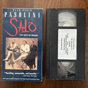 SALO Pasolini 120 Days of Sodom VHS Tape Movie Film Italian w English Subtitles