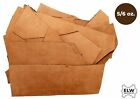 1 LB Scraps Full Grain Leather Tooling Crafts Cowhide 5/6 oz (2mm) Tobacco Brown