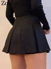 Vintage Trendy High Waist Mini Skirts Gray Pleated Skirt Women Kawaii  Fashion