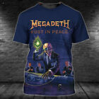 Megadeth Rust In Peace 30th Anniversary 3D Print T-Shirt Men Women S-5XL