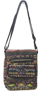 Sakroots Peace Artists Circle Crossbody Colorful Purse Eco Friendly Logo Flaw