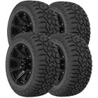 (QTY 4) LT35x12.50R20 Prinx HiCountry R/T 121Q Load Range F Black Wall Tires