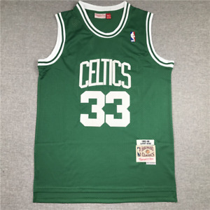 Boston Celtics Larry Bird 33# Throwback sewn fan jerseys