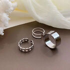 3Pcs/set Round Ring Resizable Opening Fashion Design Women Accessories Ring Gift