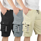 Men Casual Fashion Chino Cargo Shorts Pants Multi Pockets Summer Beach Trousers