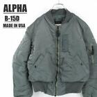 ALPHA INDUSTRIES #117 Made In Usa B-15D Flight Jacket Size
