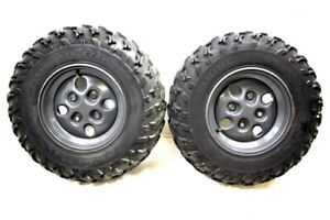 2013 Arctic Cat 500 EFI Green Front Wheels (Parts Only)