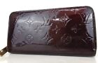Authentic LOUIS VUITTON M93522 Vernis Zippy wallet purse Patent leather