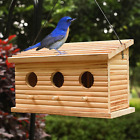 STARSWR Bird Houses for Outside,Outdoor Bird House Room for 3 Bird Families 3