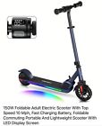 Caroma Electric Scooter For Kids Ages 8-12 , Blue, Vibrant LEDS.