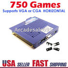 NEW 750 in 1 Arcade Multi Game PCB Board JAMMA Multicade VGA CGA CRT  US SELLER