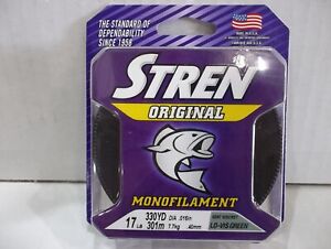 Stren Original Monofilament fishing line green color 330 yards Choose weight!