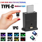 Car Accessories Type-C LED RGB Ambient Light Car Interior Atmosphere Night Lamp (For: More than one vehicle)