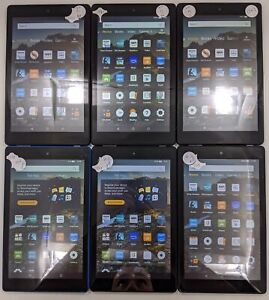 Amazon Kindle Fire HD 8 (7th Gen) SX034QT 32GB Good Condition WiFi Only Lot of 6
