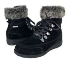 Khombu Womens Farros Black Suede Winter Boots Shoes Size 7