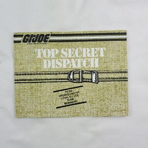 Hasbro GI Joe ARAH 1985 Top Secret Dispatch Insert Brochure Catalog