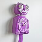 Official ORCHID Purple Kit Cat Klock Clock Lady Jeweled Swarovski Crystals