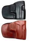 CLOSEOUT! Right Hand Leather Yaqui Style Belt Slide Holster - CHOOSE